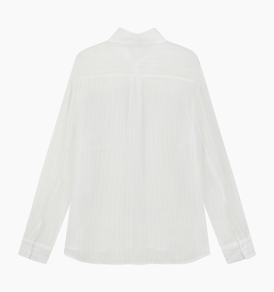 White semi sheer shirt - sisley k shirts - White | Sisley K image number 2